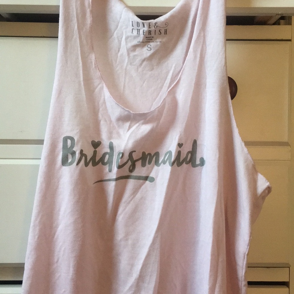 Bridesmaid tank top